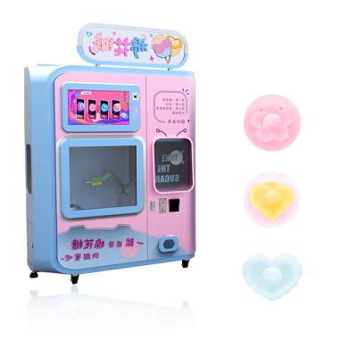 China 2021 New Style Shopping Malls Automatic Cotton Candy Vending Machine With Coin Bill Acceptor for sale