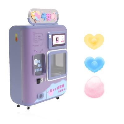 China Shopping Malls Automatic Electric Commercial Self Service Blue Cotton Candy Vending Machine With High Quality for sale