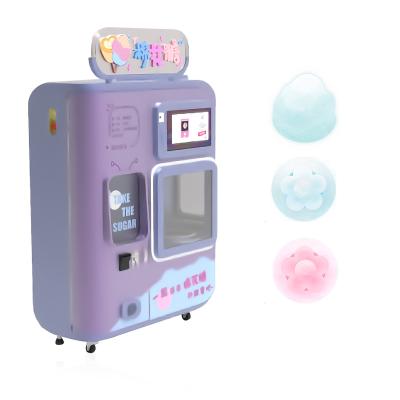 China New Model Factory Direct Selling Malls Full Automatic Floss Flower Cotton Candy Making Machine for sale