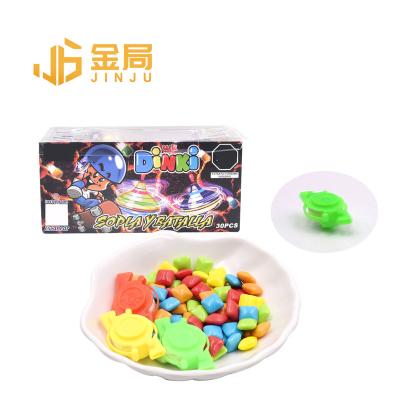 China Capsule Toys Wholesale Custom Kids Plastic Spin Top Toy Candy Toy Children Bubble Stick Candies With Toys for sale