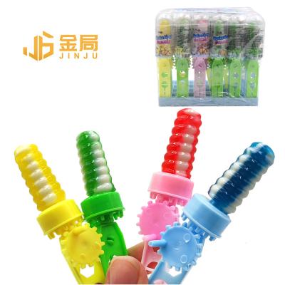 China Mini Hand Shaking Hard Candy Funny Swirl Twist Cartoon Toys Kids Toys Lollipop Soft Hard Candy Toy Lollipop for sale