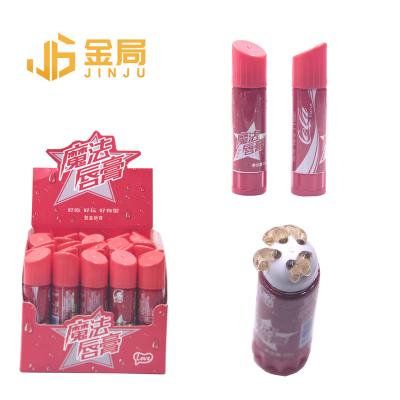 China Play + Eat Liquid Jam Jelly Candy Healthyjelly Fruit Candy Lipstick Shaped Jelly Candy Fruity Snacks Halal Delicious for sale