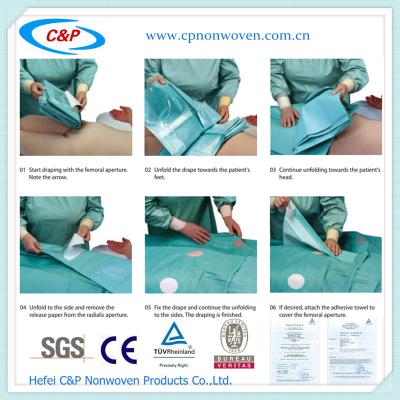 China Disposable EO Sterile Angiography Drape for sale