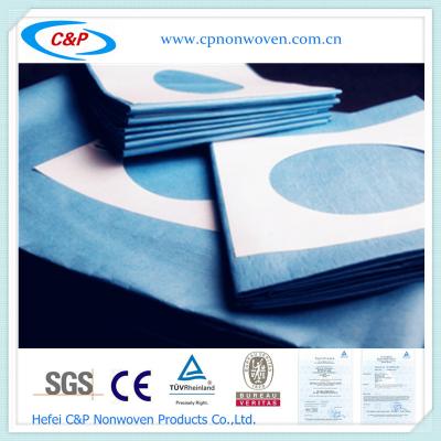 China EO Sterile adhesive fenestrated Drape with Tape for sale