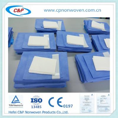 China Medical supplies disposable blue under buttock drape pack for sale