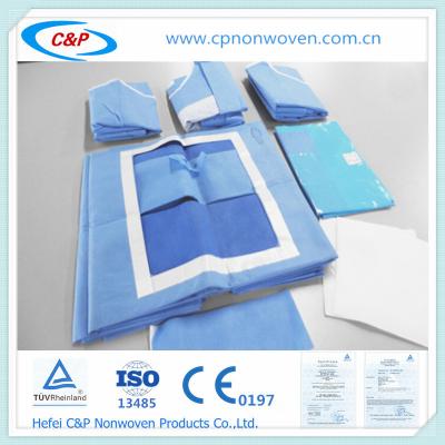 China Delivery sterile Surgical Drapes with Fluid Collection pouch for sale