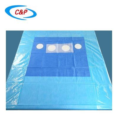 China Blue Nonwoven Disposable Angiography Surgery Drape for Operating Room Protection for sale