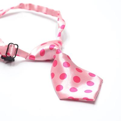 China Color Viable Fashion Adjustable Dog Cat Necktie Satin Pet Collar for sale