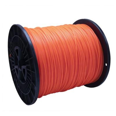 China 2-Stroke .095 Inch 100 Feet String Line Orange Electric Trimmers Brushcutter Trimmers Echo Weed Eater Craftsman Gas Square Trimmer Parts for sale