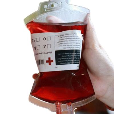 China Halloween Disposable Double Tube Beverage Bag Packaging Juice Energy Pack Vampire Diary Bloodbag for sale