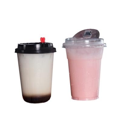 China The bottom is regular and the rim is smooth environmental-friendly drink cup transparent hot and cold food cup for sale