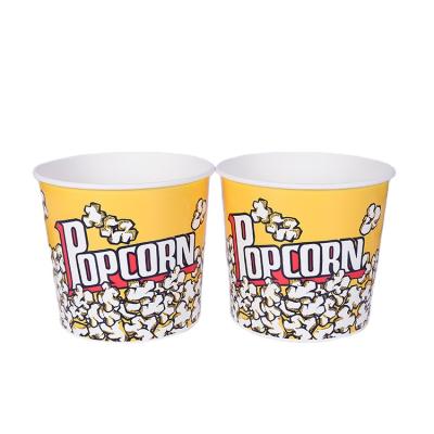 China Recyclable Durable And High Temperature Resistant Custom Popcorn Paper Cup Fried Chicken Burger Paper Bucket for sale