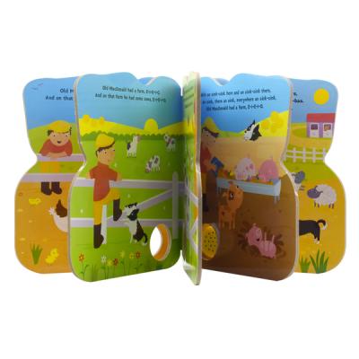 China White Paper Board Hardcover Panel Audio Sound Sound Book For Child Education Bedtime Story Book for sale