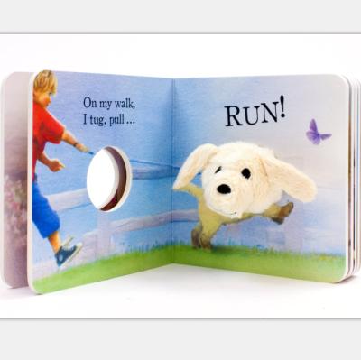 China paper & Cardboard Custom Small Delicate Animal Finger Puppet Baby Memory Gift Board First Children Books for sale