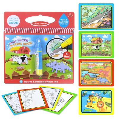 China paper & Cardboard Drawing Toys Magic Aqua Water Doodle Water Painting Magic Drawing Book For Children for sale