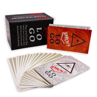 China Paper OEM Customized Board Game Card Party Playing Card Tarot Tet Truth Or Dare for sale