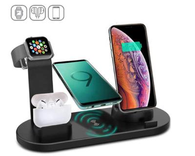 China High Speed ​​4 in 1 Wireless Charger Cable Wireless Charging 3 in 1 Self Charging Station Smart Stand Smart Watch for iPhone Charging Dock for sale