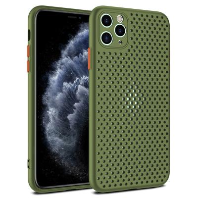 China New Arrival Honeycomb Fashion Shockproof Multicolor Sublimation Breathable TPU Phone Case Cooling Case For iPhone 13 12 pro max for sale