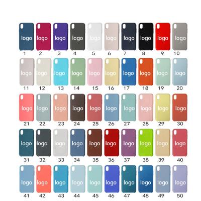 China Microfiber Shockproof Custom Soft Touch Accessories Phone Case Liquid Silicon Silicon Case for iPhone 13 XS/X XR 8 7 plus 11 12 pro max for sale