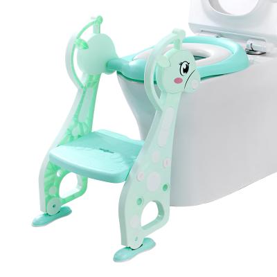 China Portable PP Baby Potty Ladder Toilet Seat Step Kids Training Potty Chair for sale