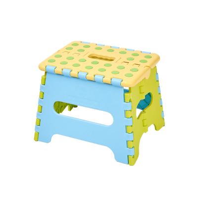 China Plastic Sit Support Foldable Children Step Stool Ladder For Kitchen Helper Folding Step Stool For Kids for sale