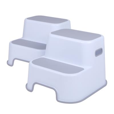 China Double Height Kids Potty Training PP Double Kids Step Stool For Kitchen Two Step Stool for sale