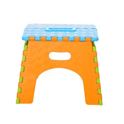 China Portable Collapsible Foldable Step Stool Baby Kitchen Helper Plastic Kids Folding Step Stools For Kids for sale