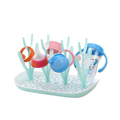 China Viable BPA Free Kids Detachable Nipples Feeding Accessories Dryer Rack For Baby Bottle Drying Rack for sale