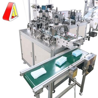 China High Production Efficiency Textile Fabrics Nonwoven Face Mask Making Production Line Mak Machine Fully Automatic for sale