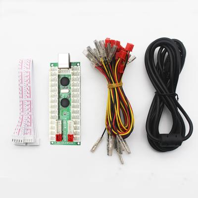 China Metal+plastic Dual Latency Encoder Arcade Cabinet DIY Kit Zero 5V Plated LED Press Illumination Button To Power On SANWA Joystick for sale