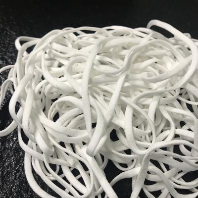 China 3mm Elastic Ear Loop 5mm Elastic For Facemask Raw Material Smooth To Fit Mask Making Machine for sale