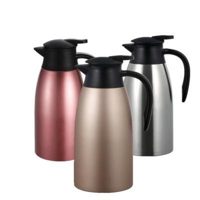 China Sustainable High Quality Environmental Protection Vacuum Insulation Pot 304 Stainless Steel Double Wall Coffee Pot for sale