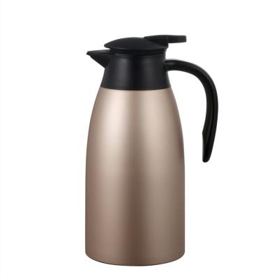 China Sustainable High Quality Environmental Protection Vacuum Insulation Pot 304 Stainless Steel Double Wall Coffee Pot for sale