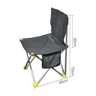 China Best Outdoor Funfishing Furniture Selling Portable Camping Fishing Picnic Beach Fishing Outdoor Folding Armless Chair for sale