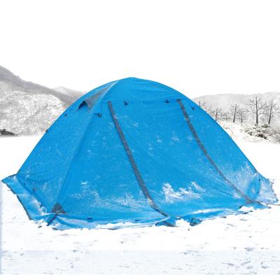 China Wholesale FunFishing Layer Pole Storm Tourism Waterproof Durable Anti Rainfly Double Anti And Aluminum Storm Camping Hiking Supplies Tent for sale