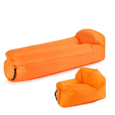 China New FunFishing Foldable Sports Outdoor Lazy Inflatable Sofa Air Sleeping Bag Splicing Portable Camping Inflatable Bed for sale