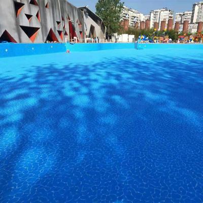 China Durable Fancy Swimming Pool Funfishing Cylinder PVC Liner Mosaic PVC Pool Liner for sale