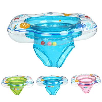 China Funfishing Airtight Durable Inflatable Water Toy Pool Accessories Ring Double Leak-Proof Train Safety Pool Float for sale