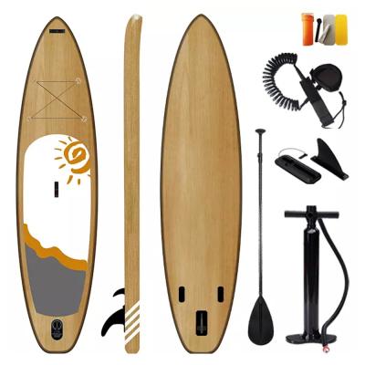 China 2021 FunFishing OEM Lightweight Rack Up Paddle Board Custom Wooden SUP Paddle Boards Inflatable Paddle Surfboard for sale