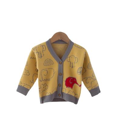 China B669 2021 New Design Children's Boutique Clothing Baby Boy Sweater Toddler Breathable Baby Knitted Cardigan for sale