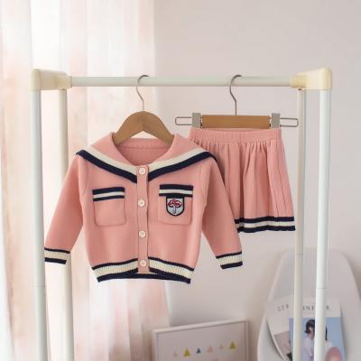 China T161 Autumn/Winter 2021 Children's Clothing Girls Sweater Set Breathable Baby Sweaters In Newborn Girls for sale