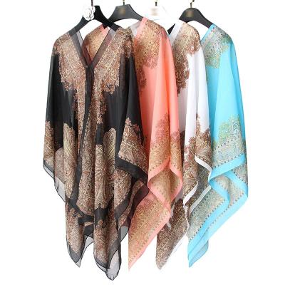 China Fashion Summer Lady Multifunctional Beach Pareo Top Sale Breathable Sarongs Sarongs Poncho Beach Wear Cover Up With 15 Colors for sale