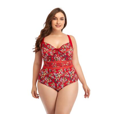 China Fashionable custom made luxury antibacterial fitness competition printing plus size woman cheap wholesale bikini for winter fat swimwear with cover for sale