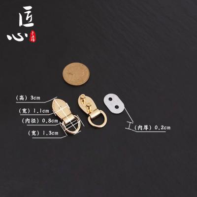 China Metal wallet modification hardware chain accessories on both sides side clip for sale