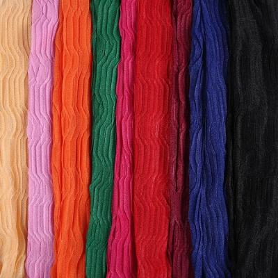 China Anti-Static Fast Supply Speed ​​Diamond Plain Dyed Knitted Mesh Polyester Stripe Fabric for sale