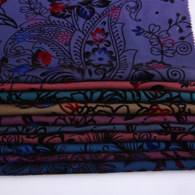 China Best Price Antistatic Wool Peached Costumed Polyester 3 Tone Fabric Flocking for sale