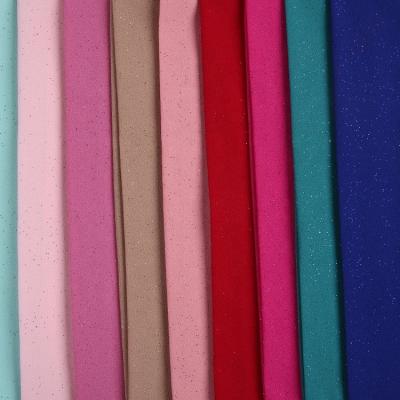 China Plain goods china polyester fabric spandex fine instant anti-static 4 ways wholesale strips dress fabric for sale