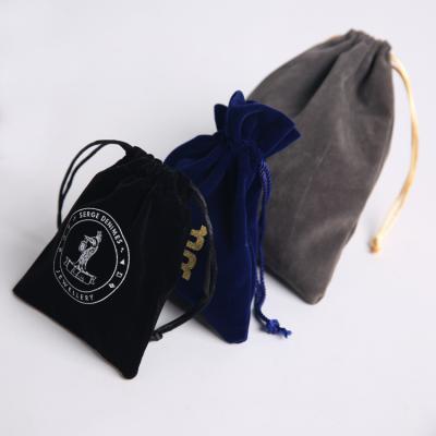 China Wholesale Unique Logo Suede Drawstring Travel Envelope Jewelry Packaging Pouch Factory Custom Velvet Jewelry Pouch for sale