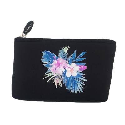 China Fashion Style Customized Fashion Portable Ladies Zipper Neoprene Coin Purse for sale