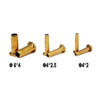 China Brass 10pc Brass Tubing Bushing 4 6 8 10 mm Nylon Tubing Tubing Oil Core Pipe Brass  Compression Fitting Sleeve For PE Pipe for sale